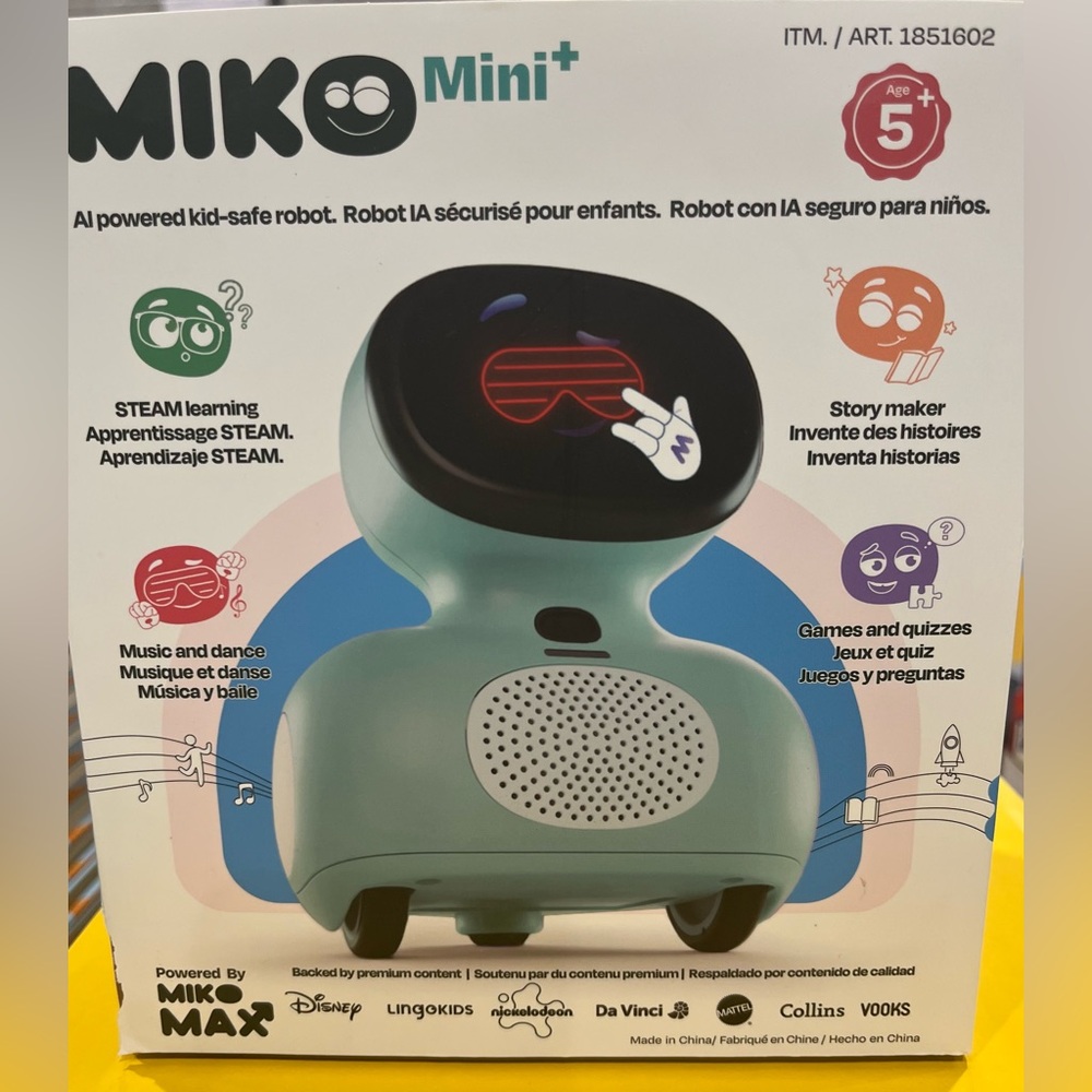Mini+ Kids Learning Robot - Seafoam Green